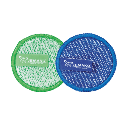 DuoPad mini Ø 9,5 cm, Set de 2, vert + bleu