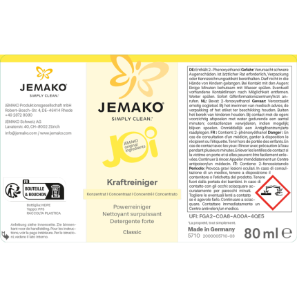 JOi Detergente forte Classic, 80 ml, confezione da 4