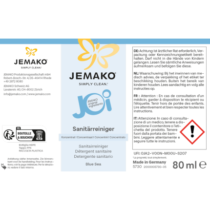 JOi Sanitärreiniger Blue Sea, 80 ml, 4er-Pack