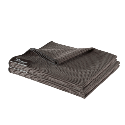 Torchon de cuisine 45 x 80 cm, taupe, pack de 2