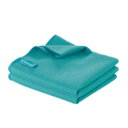 Torchon de cuisine 45 x 80 cm, turquoise, pack de 2