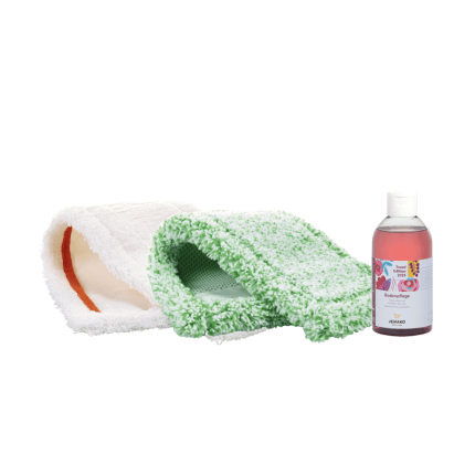 Bodenfaser, 2er-Pack, grün lang/weiß