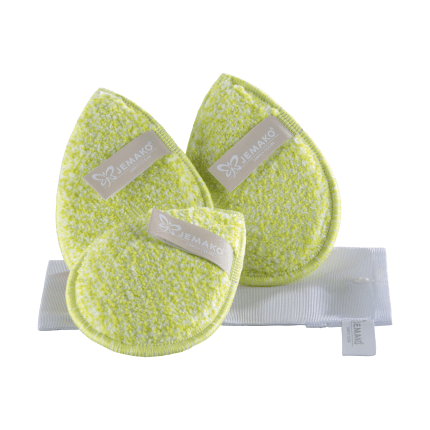 Goutte de toilette XS, vert citron, pack de 3, sac à linge inclus