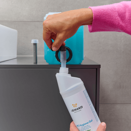 Het product wordt getoond in een voorbeeldige toepassing
