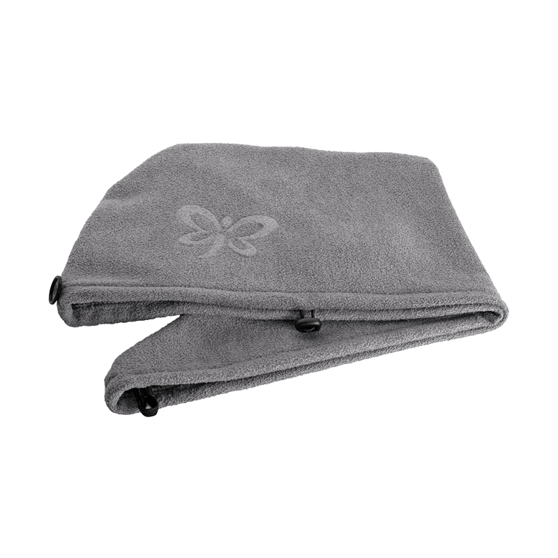 Turbante asciugacapelli, taglia unica, grigio Turbante asciugacapelli, taglia unica, grigio