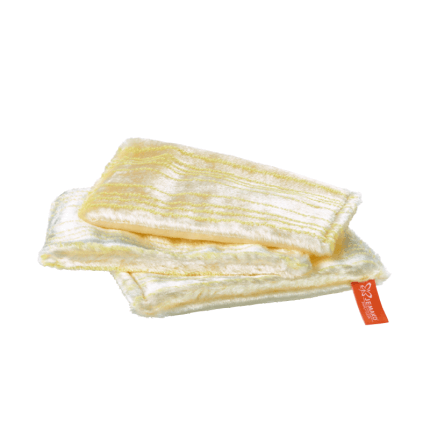 Chiffon pour vaisselle 15 x 22 cm, jaune, pack de 3